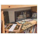 Lot of (1 Shelf) Tile Art Work (assorted)