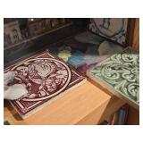 Lot of (1 Shelf) Tile Art Work (assorted)