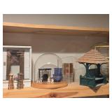 Lot of (1 Shelf) Dollhouse Miniatures and Display Boxes