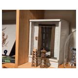 Lot of (1 Shelf) Dollhouse Miniatures and Display Boxes