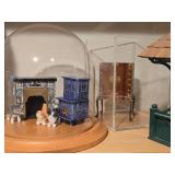 Lot of (1 Shelf) Dollhouse Miniatures and Display Boxes