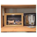 Lot of (2) Display Boxes with Dollhouse Miniatures