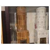 Lot of (2) Display Boxes with Dollhouse Miniatures
