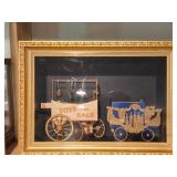 Lot of (2) Display Boxes with Dollhouse Miniatures