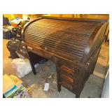 Wood Roll-Top Desk