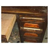 Wood Roll-Top Desk