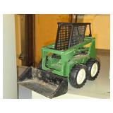 Lot of (2) John Deere Diecast Scale Models - Skid Loader, Semi Trailer
