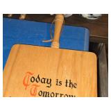 Wood Wall Plaque in the shape of a Cutting Board