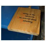 Wood Wall Plaque in the shape of a Cutting Board