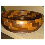Vintage California Redwood Tree Nut Bowl