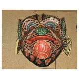 Handcarved Wood Face Mask Representing Balinese Monkey God