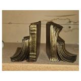Lot of (2) Brass Book Ends