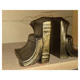 Lot of (2) Brass Book Ends