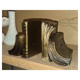 Lot of (2) Brass Book Ends