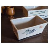 Lot of (2) Ceramic Bansia Tree Planters (Napco in Japan)