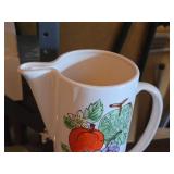Norde Blue Sugar Bowl, Crown Staffordshire Egg Coddler, Ceramic Juice Pitcher