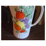 Norde Blue Sugar Bowl, Crown Staffordshire Egg Coddler, Ceramic Juice Pitcher