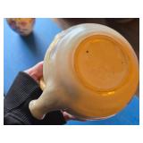 Clay Ceramic Tea Pot with Wicker Handle