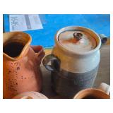 Lot of (4) Handcrafted Ceramic Pottery (Signed on Bottom)