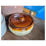 Lot of (4) Handcrafted Ceramic Pottery Lidded Pots