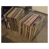 Lot of (2 Crates) Vinyl Record Albums in Sleeves
