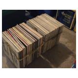Lot of (2 Crates) Vinyl Record Albums in Sleeves