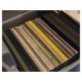 Lot of (1 Tote) Vinyl Record Albums in Sleeves
