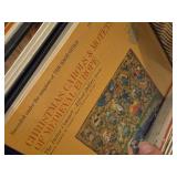 Lot of (1 Wicker Chest) Vinyl Record Albums in Sleeves