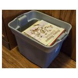 Lot of (1 Tote) Vinyl Record Albums in Sleeves