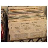 Lot of (2 Crates) Vinyl Record Albums in Sleeves
