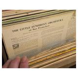 Lot of (2 Crates) Vinyl Record Albums in Sleeves