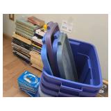 Lot of (5) Tote Bin with Lid