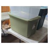 Lot of (5) Tote Bin with Lid