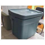 Lot of (5) Tote Bin with Lid