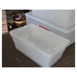 Lot of (8) Tote Bin with Lid