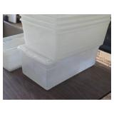 Lot of (8) Tote Bin with Lid