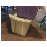 Lot of (6) Tote Bin with Lid