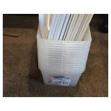 Lot of (14) Tote Bin with Lid