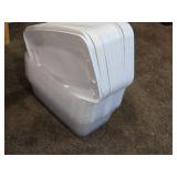 Lot of (13) Tote Bin with Lid