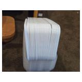 Lot of (13) Tote Bin with Lid