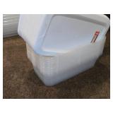 Lot of (13) Tote Bin with Lid