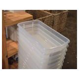 Lot of (10) Tote Bin with Lid