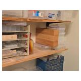 Lot of (3 Shelves) Plastic Storage Bins