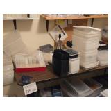 Lot of (1 Table) Plastic Storage Bins