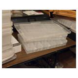 Lot of (1 Table) Plastic Storage Bins