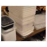 Lot of (1 Table) Plastic Storage Bins