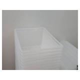 Lot of (5) Tote Bin with Lid