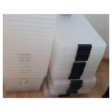 Lot of (5) Tote Bin with Lid