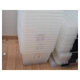 Lot of (5) Tote Bin with Lid
