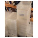 Lot of (8) Tote Bin with Lid